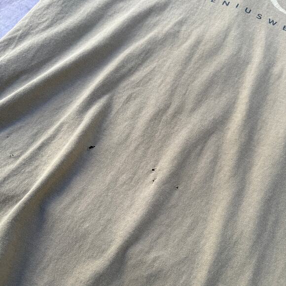 Vintage 90's Changes Wile E. Coyote Genius Wear Brown Parody Tee Shirt Sz Large - Picture 6 of 11